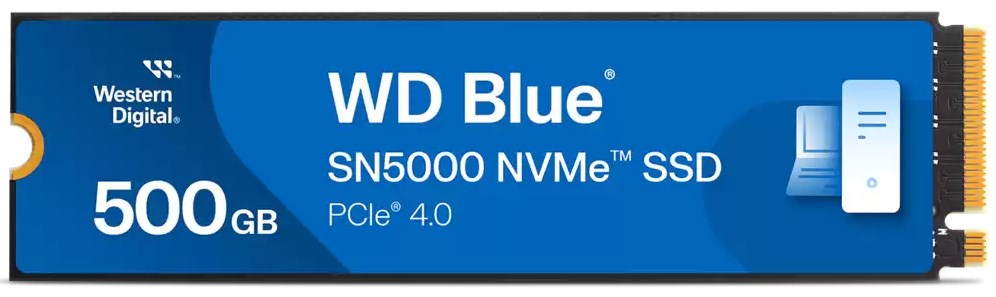 Western Digital Blue SN5000 500 GB M.2 PCI Express 4.0 NVMe 3D TLC NAND Western Digital Blue SN5000 500 GB M.2 PCI Express 4.0 NVMe 3D TLC NAND