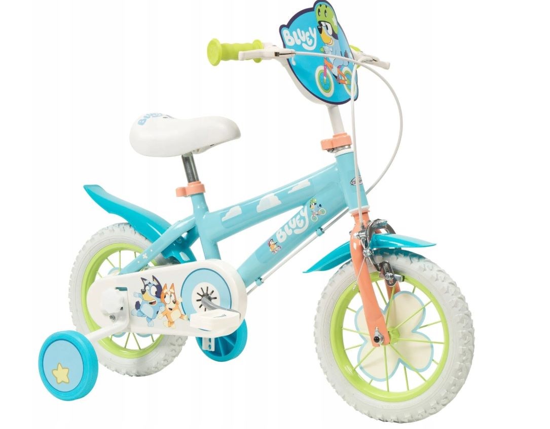 TOIMSA children's bicycle Bluey 12” Blue and lime blue TOIMSA children's bicycle Bluey 12” Blue and lime blue