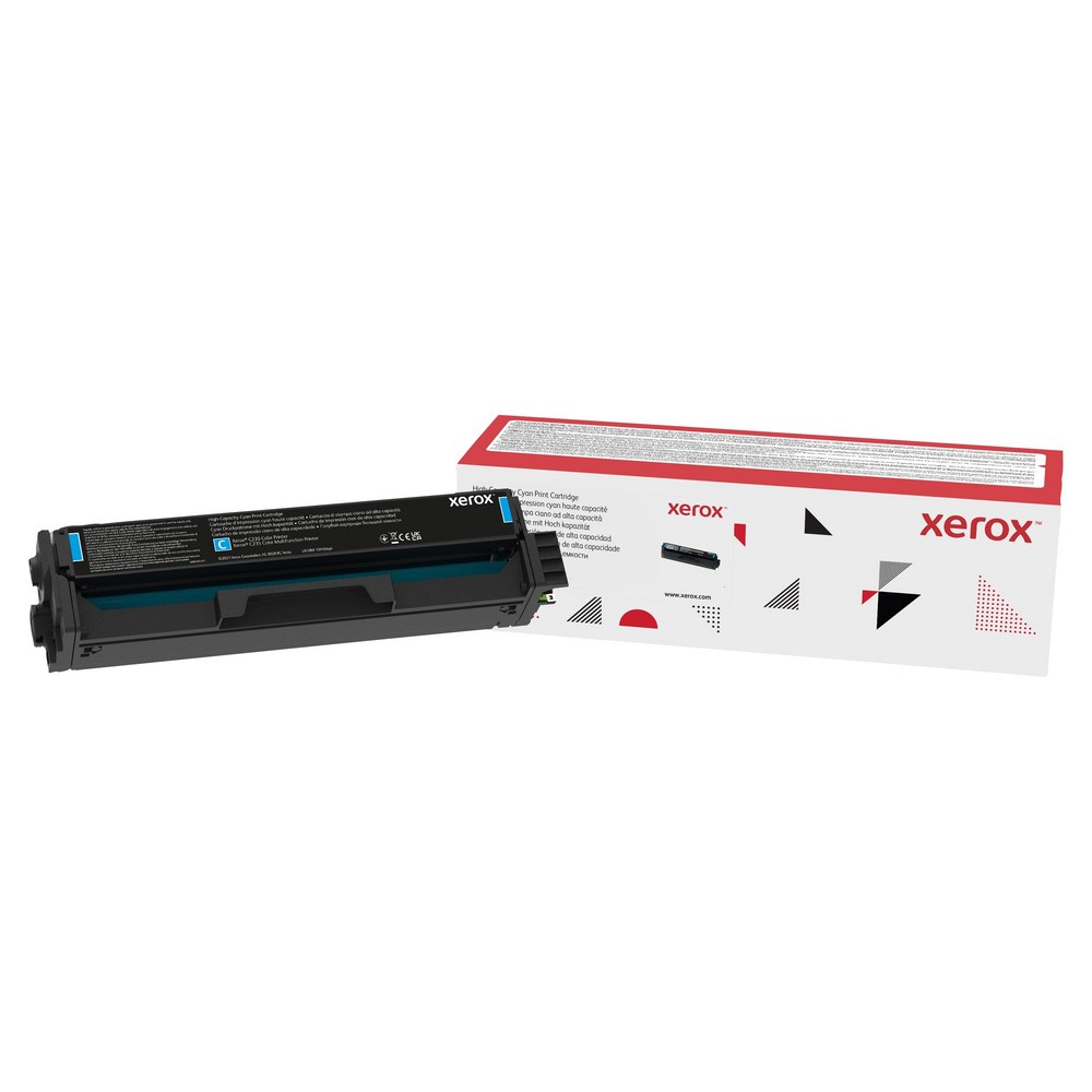 Xerox Genuine ® C230 Color Printer/C235 Color Multifunction Printer Cyan High capacity Toner Cartridge (2500 Pages) - 006R04392 Xerox Genuine ® C230 Color Printer/C235 Color Multifunction Printer Cyan High capacity Toner Cartridge (2500 Pages) - 006R04392