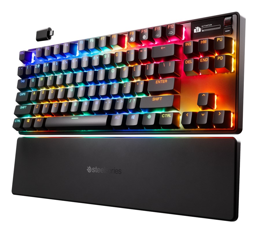 Steelseries APEX PRO TKL WIRELESS GEN 3 keyboard Gaming USB + RF Wireless + Bluetooth QWERTY UK International Black Steelseries APEX PRO TKL WIRELESS GEN 3 keyboard Gaming USB + RF Wireless + Bluetooth QWERTY UK International Black