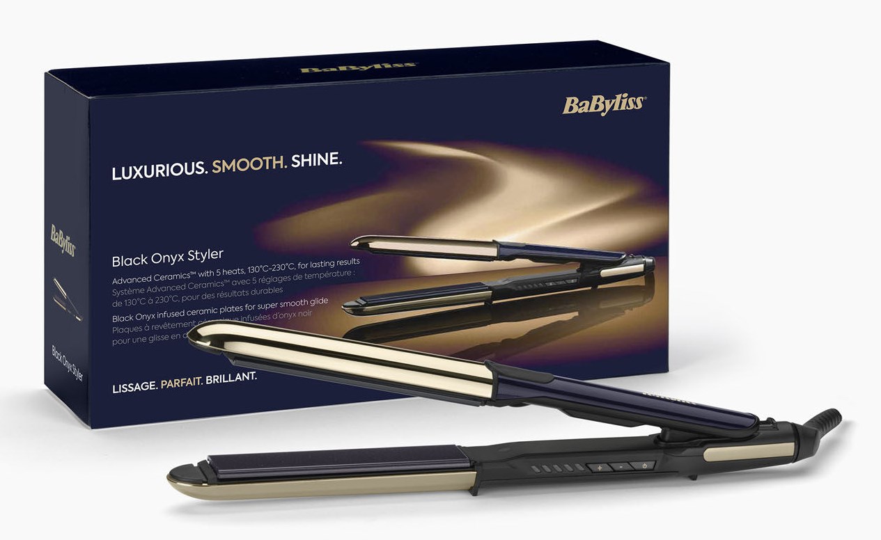 BaByliss ST484E hair styling tool Straightening iron Warm Black, Gold 3.3 m BaByliss ST484E hair styling tool Straightening iron Warm Black, Gold 3.3 m