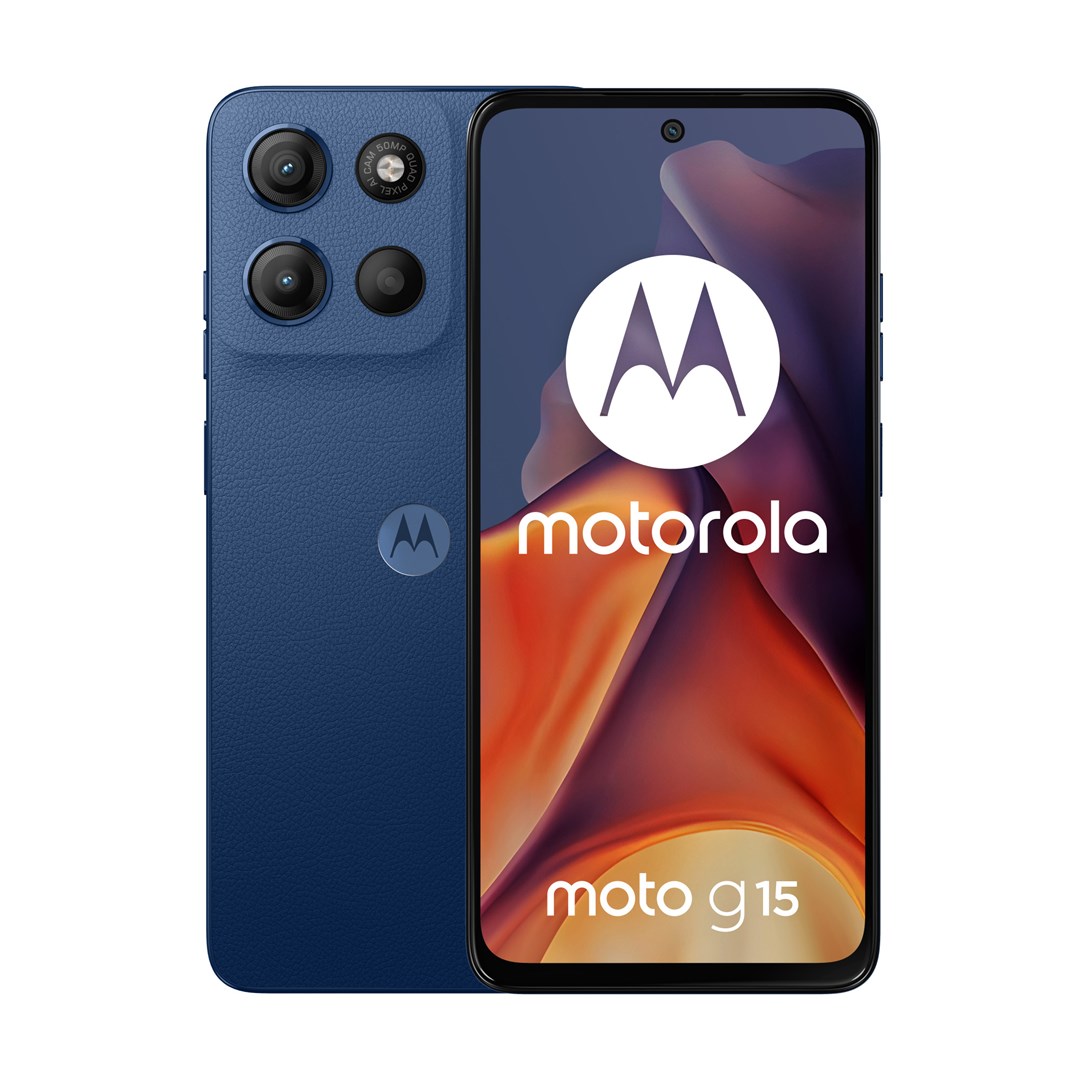 Motorola moto g15 17.1 cm (6.72") Dual SIM Android 15 4G USB Type-C 8 GB 128 GB 5200 mAh Navy Motorola moto g15 17.1 cm (6.72") Dual SIM Android 15 4G USB Type-C 8 GB 128 GB 5200 mAh Navy