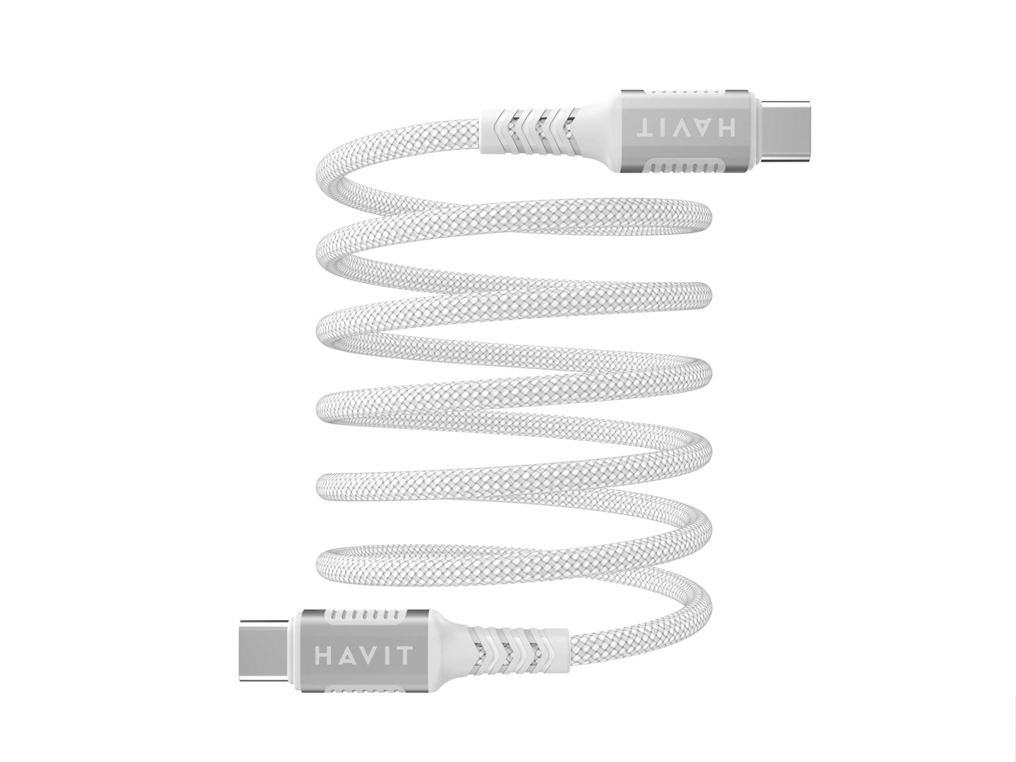 Havit CB6297 - Magnetic cable USB type C to USB type C, 1m (white) Havit CB6297 - Magnetic cable USB type C to USB type C, 1m (white)