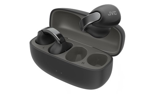 JVC HA-NP1TBU - open-back TWS earcuff headphones, black JVC HA-NP1TBU - open-back TWS earcuff headphones, black