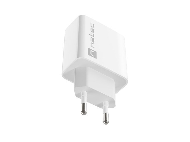 NATEC NETWORK CHARGER RIBERA USB-A 18W WHITE NATEC NETWORK CHARGER RIBERA USB-A 18W WHITE