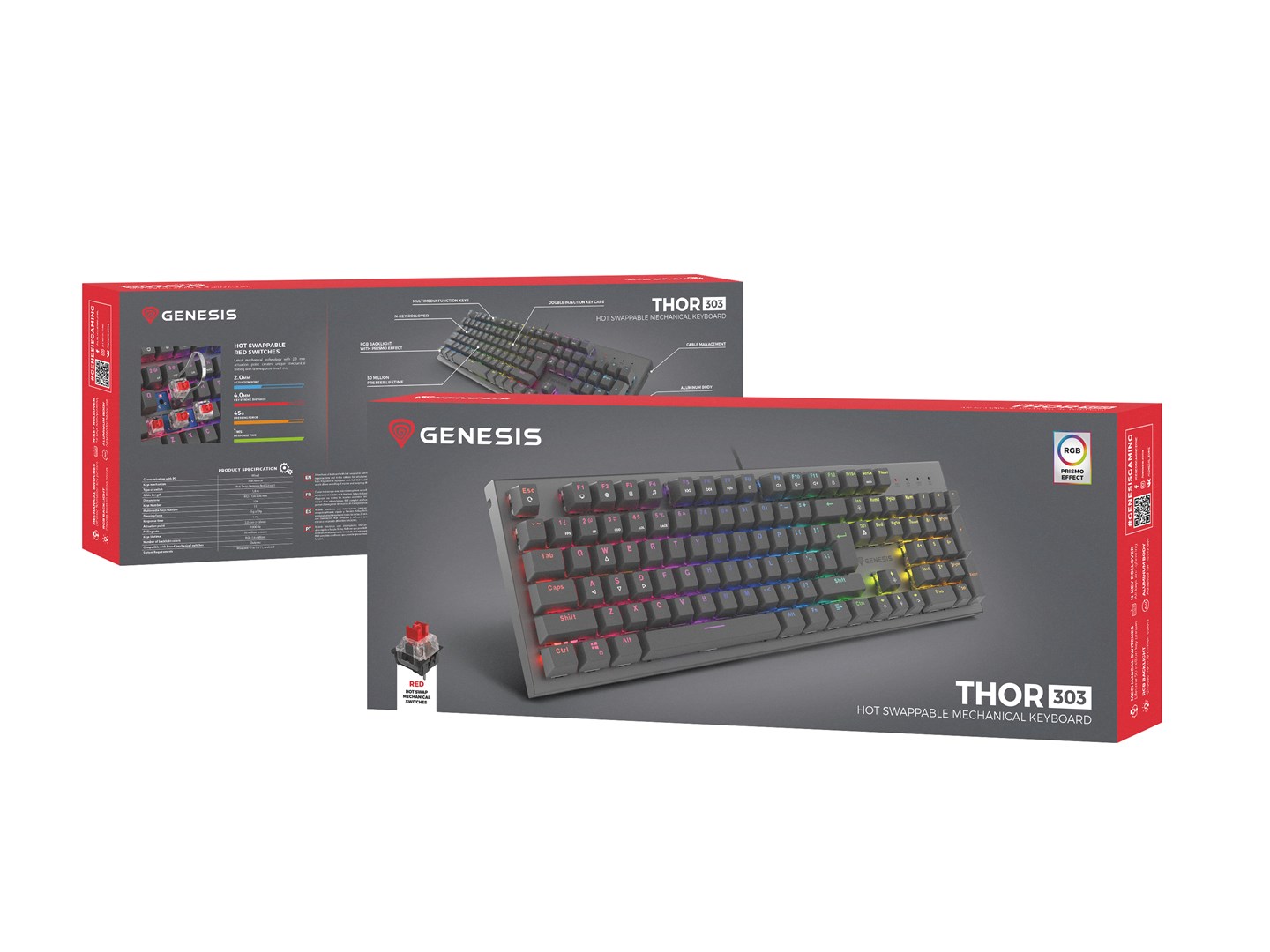 GENESIS THOR 303 RGB Mechanical Gaming GENESIS THOR 303 RGB Mechanical Gaming