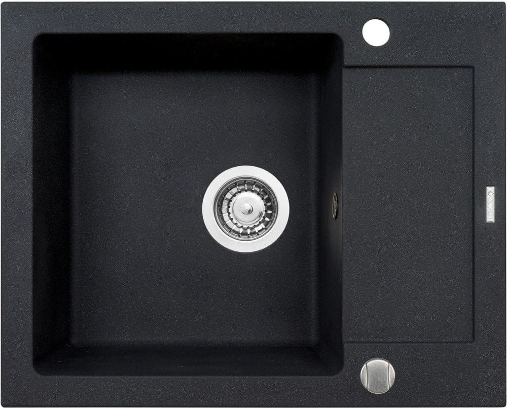 Pyramis Sink Mido 62X50 1B 1D Black Pyramis Sink Mido 62X50 1B 1D Black