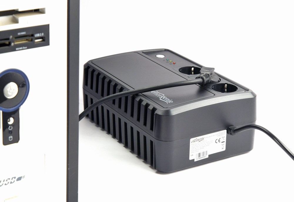 Gembird EG-UPS-3SDT1000-01 uninterruptible power supply (UPS) Line-Interactive 1 kVA 600 W 3 AC outlet(s) Gembird EG-UPS-3SDT1000-01 uninterruptible power supply (UPS) Line-Interactive 1 kVA 600 W 3 AC outlet(s)