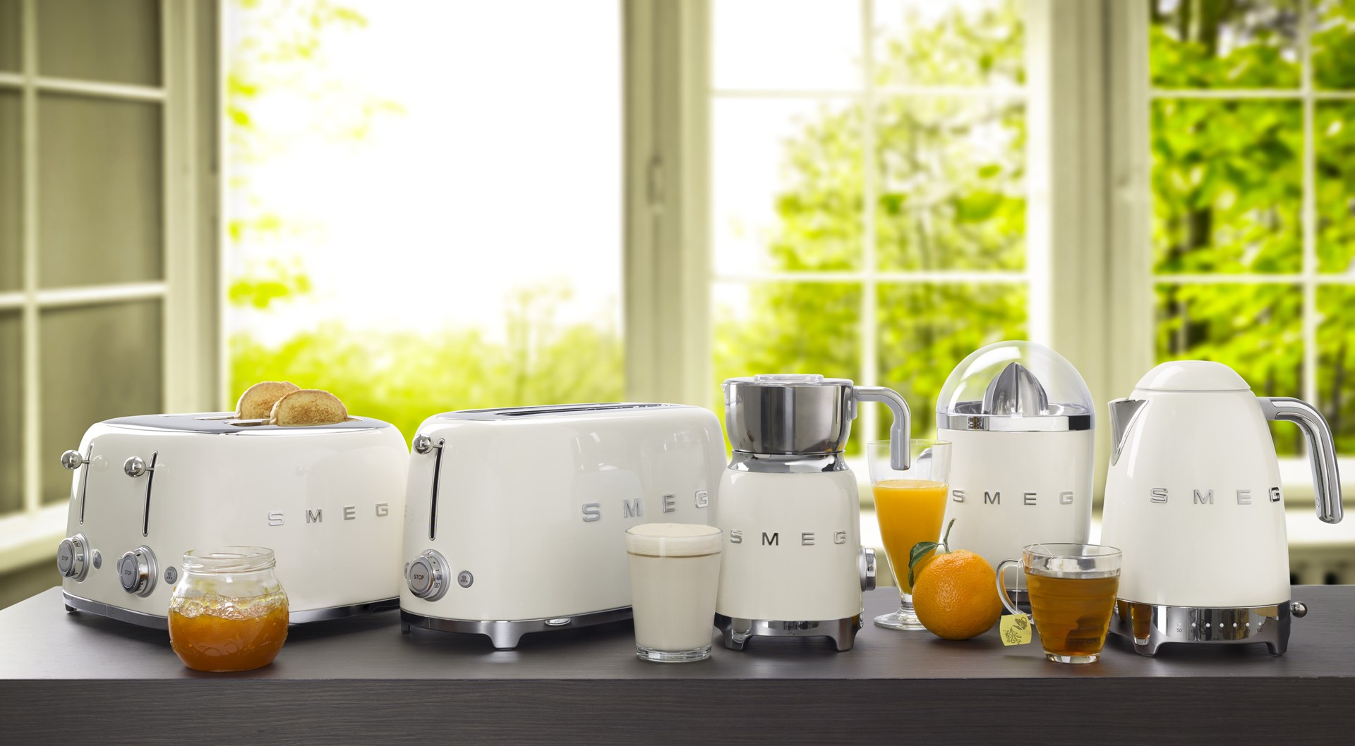 Smeg 50's Style Toaster TSF03CREU Cream Smeg 50's Style Toaster TSF03CREU Cream