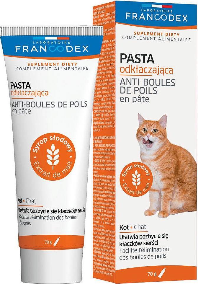 FRANCODEX Anti Hairball paste for cats - 70g FRANCODEX Anti Hairball paste for cats - 70g