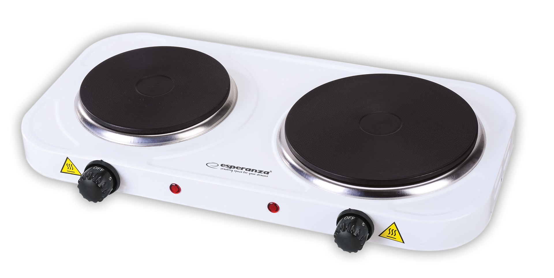 Esperanza EKH014W Electric cooker 2 zones White Esperanza EKH014W Electric cooker 2 zones White