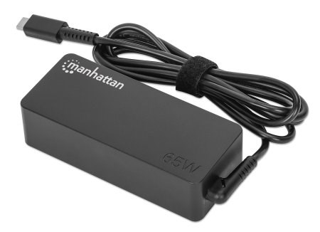 Manhattan USB-C Power Delivery Laptop Charger 65W, AC to Type-C Power Adapter, Universal Voltage Compatible with Most Notebooks, Ideal as Second or Replacement Power Supply, Includes Detachable AC Power Cable and Built-in USB-C PD Cable, Black Manhattan USB-C Power Delivery Laptop Charger 65W, AC to Type-C Power Adapter, Universal Voltage Compatible with Most Notebooks, Ideal as Second or Replacement Power Supply, Includes Detachable AC Power Cable and Built-in USB-C PD Cable, Black