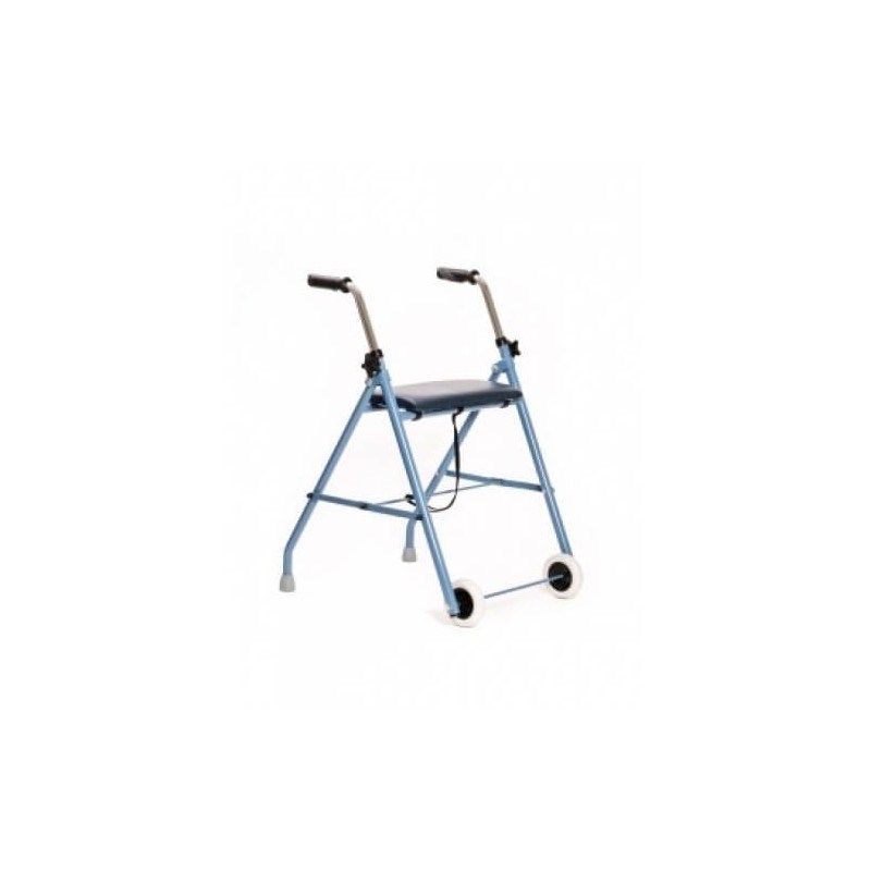 Two-wheel rehabilitation support - walker Blue black Two-wheel rehabilitation support - walker Blue black