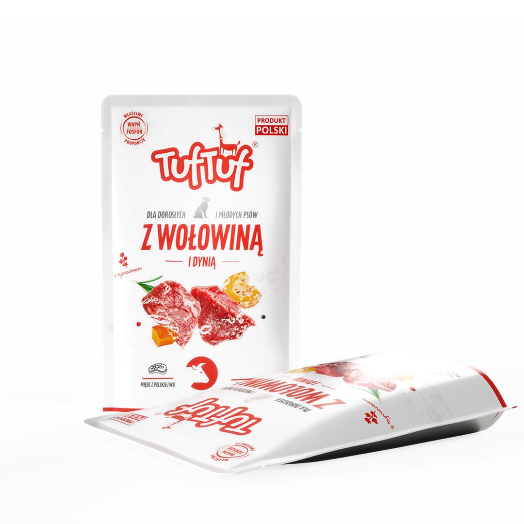 TUF TUF Beef with pumpkin - wet dog food - 500g TUF TUF Beef with pumpkin - wet dog food - 500g