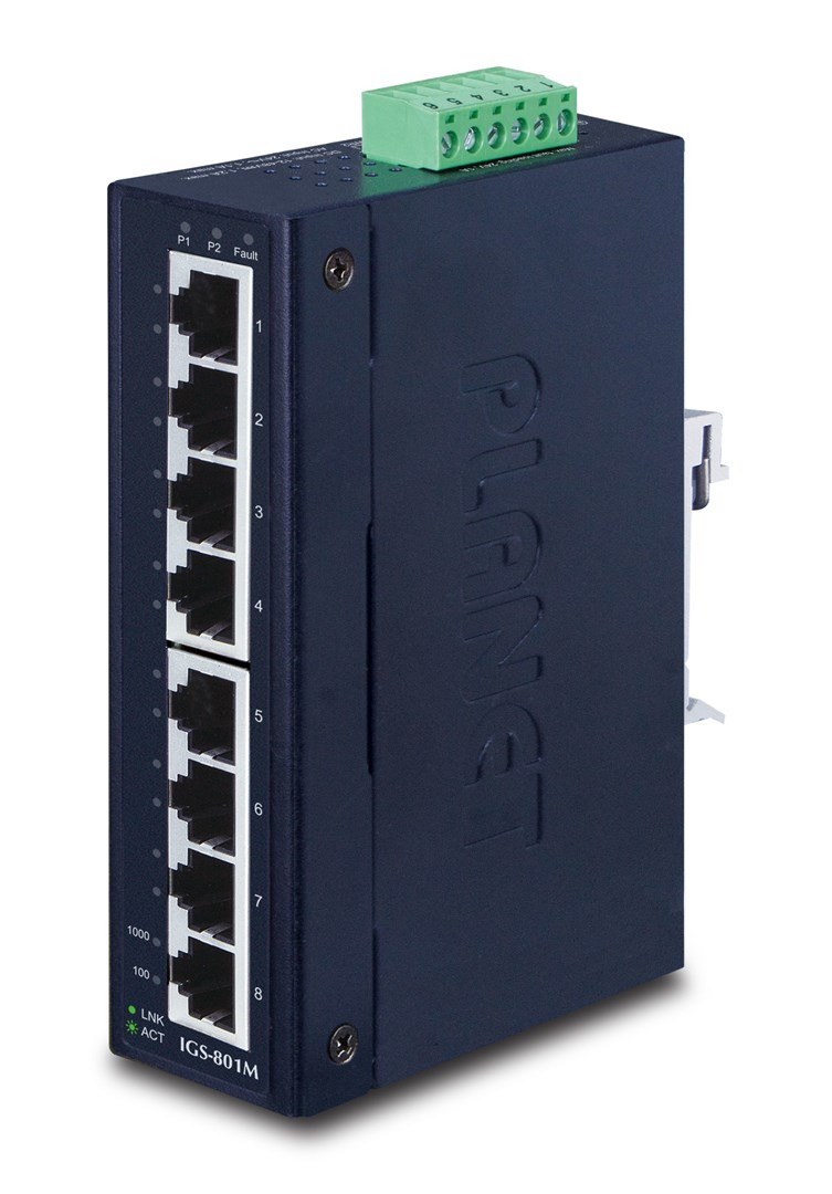 PLANET IGS-801M network switch Managed L2/L4 Gigabit Ethernet (10/100/1000) 1U Blue PLANET IGS-801M network switch Managed L2/L4 Gigabit Ethernet (10/100/1000) 1U Blue