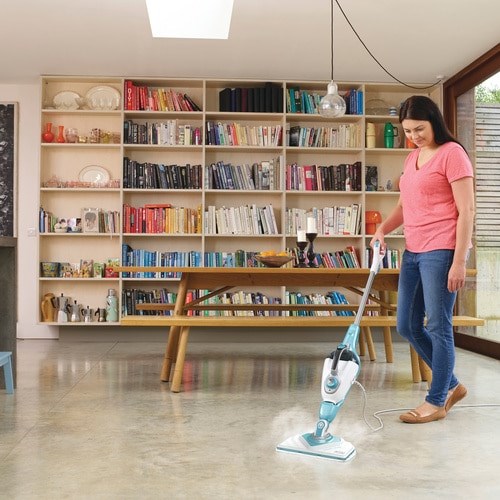 Black & Decker BHSM1610DSM Portable steam cleaner 0.5 L 1600 W Aqua colour, White Black & Decker BHSM1610DSM Portable steam cleaner 0.5 L 1600 W Aqua colour, White