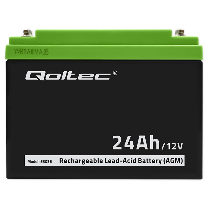 Qoltec AGM battery - UPS-batteri - Bly Qoltec AGM battery - UPS-batteri - Bly