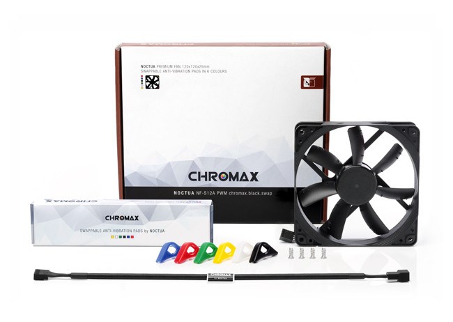 Noctua NF-S12A PWM chromax.black.swap Computer case Fan 12 cm 1 pc(s) Noctua NF-S12A PWM chromax.black.swap Computer case Fan 12 cm 1 pc(s)