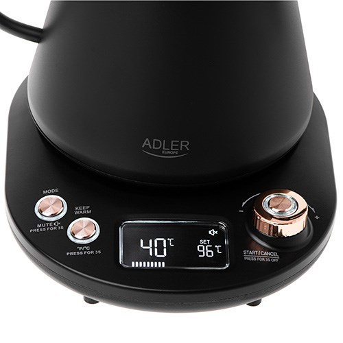Adler AD 1349 Electric kettle with long spout 1.0L Black Adler AD 1349 Electric kettle with long spout 1.0L Black