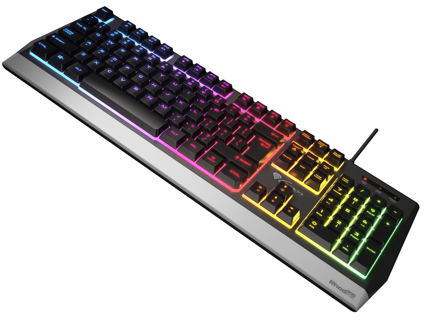 GENESIS Rhod 300 RGB keyboard Gaming USB QWERTY English Black GENESIS Rhod 300 RGB keyboard Gaming USB QWERTY English Black