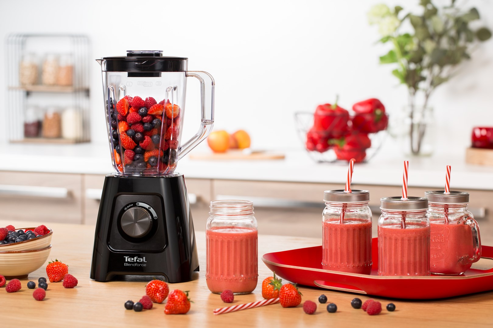 Tefal BlendForce II BL4208 blender 1.25 L Tabletop blender 600 W Black Tefal BlendForce II BL4208 blender 1.25 L Tabletop blender 600 W Black