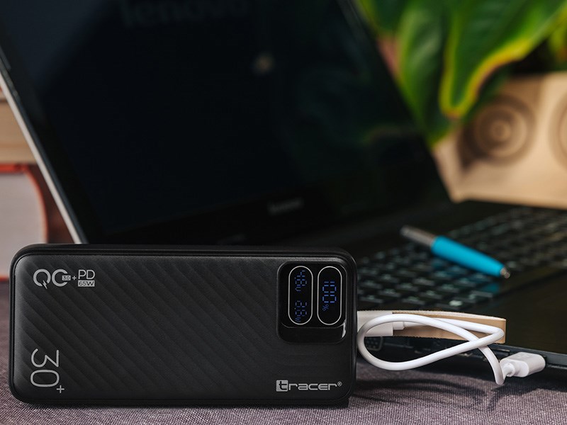 Tracer Blaze 30000 mAh 65 W, Black Tracer Blaze 30000 mAh 65 W, Black