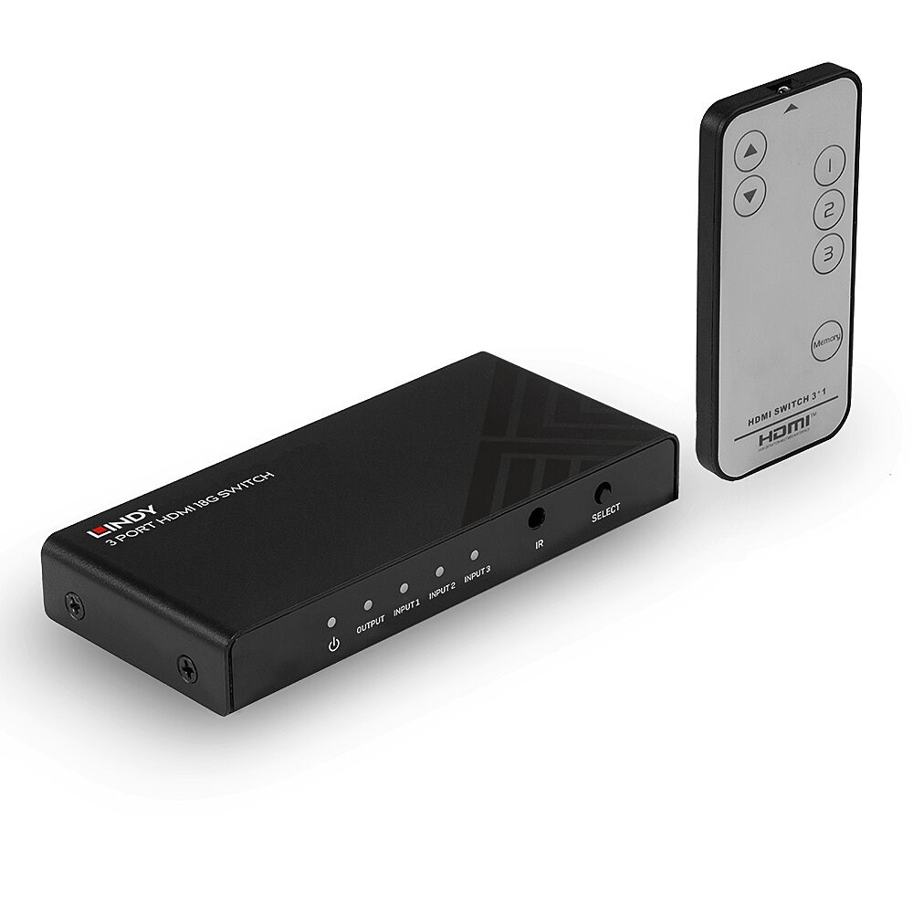Lindy 3 Port HDMI 18G Switch Lindy 3 Port HDMI 18G Switch