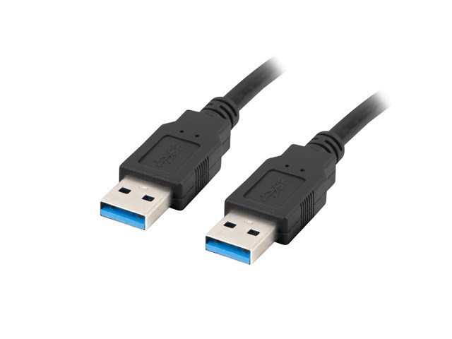 Lanberg CA-USBA-30CU-0010-BK USB cable 1m 3.0 USB A Black Lanberg CA-USBA-30CU-0010-BK USB cable 1m 3.0 USB A Black
