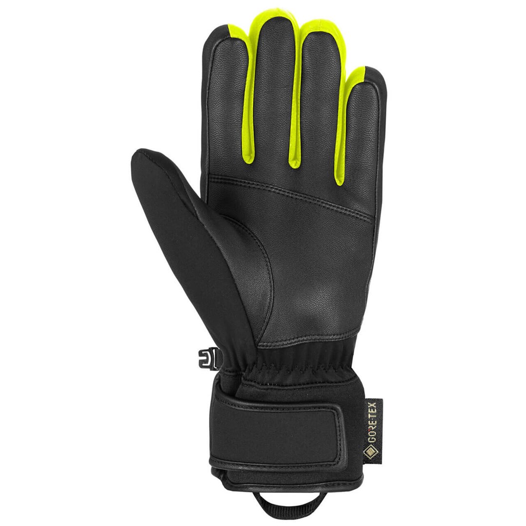 REUSCH JUPITER GORE-TEX GLOVES SIZE 9 BLACK AND YELLOW REUSCH JUPITER GORE-TEX GLOVES SIZE 9 BLACK AND YELLOW