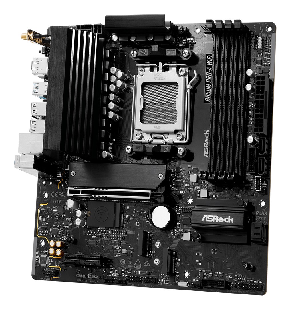 Asrock B850M Pro-A WiFi AMD B850 Socket AM5 micro ATX Asrock B850M Pro-A WiFi AMD B850 Socket AM5 micro ATX