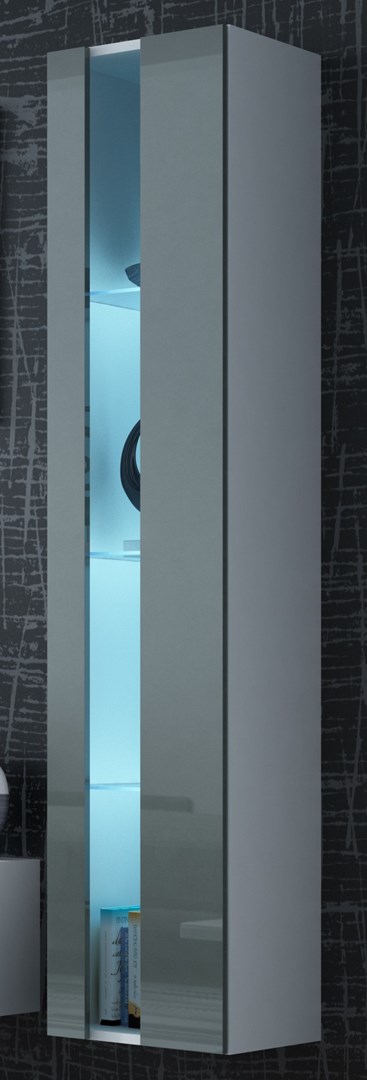 Cama Shelf unit VIGO NEW 180/40/30 white/grey gloss Cama Shelf unit VIGO NEW 180/40/30 white/grey gloss