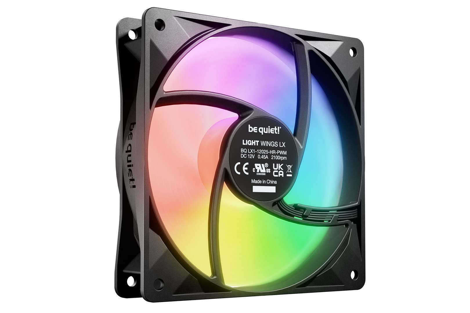 be quiet! LIGHT WINGS LX 120mm PWM High Speed 3-Pack Black Computer case Fan 12 cm 3 pc(s) be quiet! LIGHT WINGS LX 120mm PWM High Speed 3-Pack Black Computer case Fan 12 cm 3 pc(s)