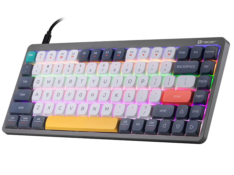 Mechanical keyboard Tracer FINA 84 Grey (Outemu Red Switch) TRAKLA47279 Mechanical keyboard Tracer FINA 84 Grey (Outemu Red Switch) TRAKLA47279