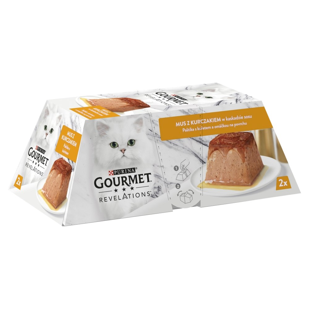 PURINA Gourmet Revelations Mousse with chicken in sauce - wet cat food - 2x57g PURINA Gourmet Revelations Mousse with chicken in sauce - wet cat food - 2x57g