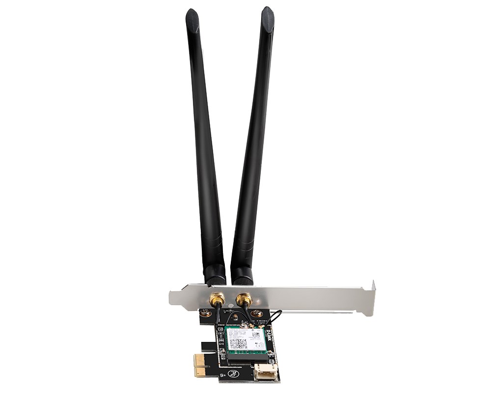D-Link AX3000 Wi-Fi 6 PCIe Adapter with Bluetooth 5.0 D-Link AX3000 Wi-Fi 6 PCIe Adapter with Bluetooth 5.0