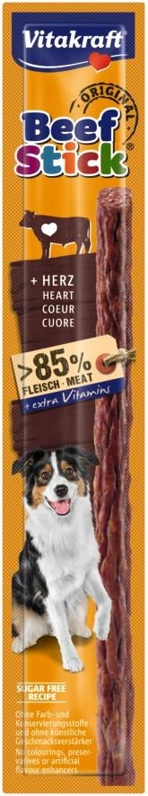 VITAKRAFT Beef Stick Beef hearts - dog treat - 12g VITAKRAFT Beef Stick Beef hearts - dog treat - 12g
