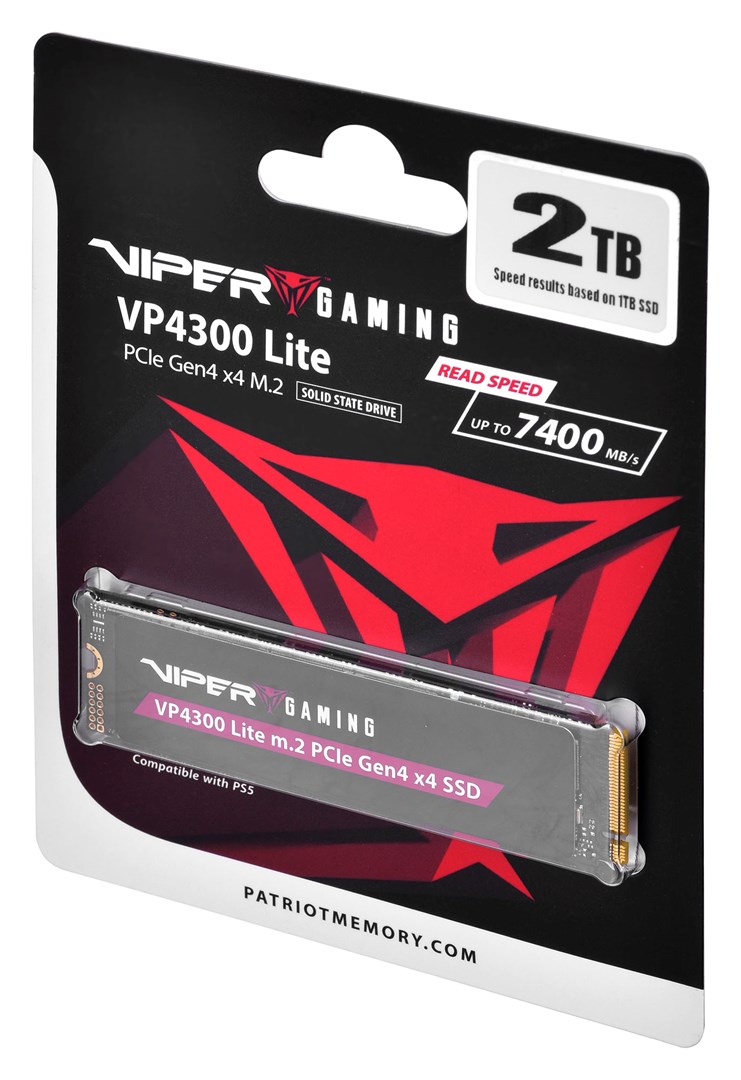 Patriot Memory VP4300 Lite 2 TB M.2 PCI Express 4.0 NVMe (VP4300L2TBM28H) Patriot Memory VP4300 Lite 2 TB M.2 PCI Express 4.0 NVMe (VP4300L2TBM28H)