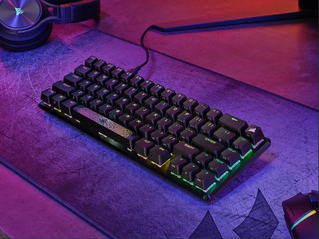 Corsair K65 PRO MINI keyboard Gaming USB QWERTZ German Black Corsair K65 PRO MINI keyboard Gaming USB QWERTZ German Black