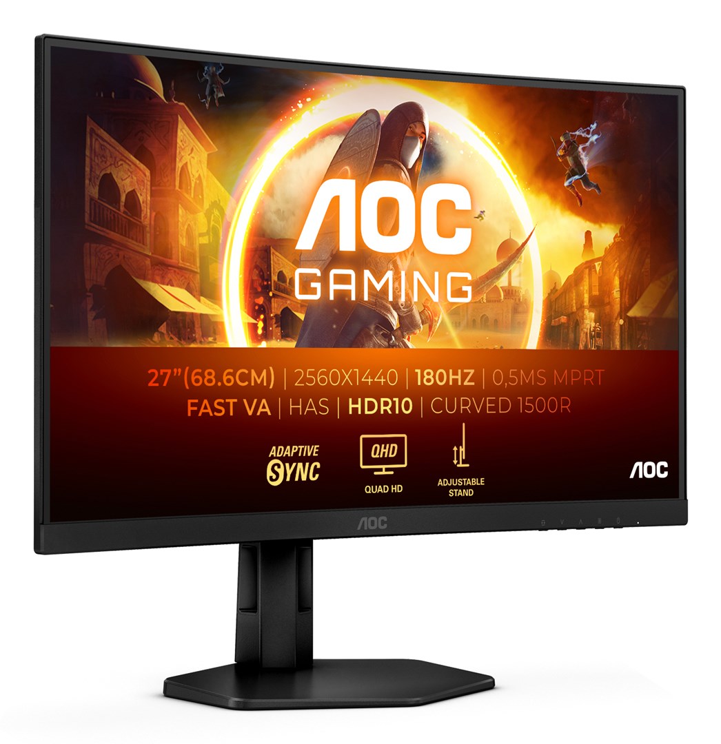 AOC G4 CQ27G4X computer monitor 68.6 cm (27") 2560 x 1440 pixels Quad HD LCD Black AOC G4 CQ27G4X computer monitor 68.6 cm (27") 2560 x 1440 pixels Quad HD LCD Black