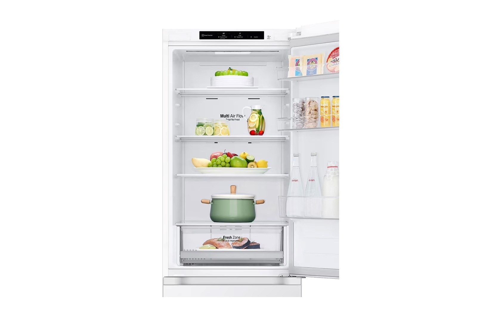 LG NatureFRESH GBV21L0ESW Fridge Freezer - White - E Rated LG NatureFRESH GBV21L0ESW Fridge Freezer - White - E Rated