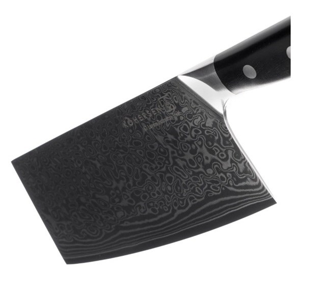 Cleaver Kohersen Elegance Ebony Wood Damascus steel cleaver 16.5 cm Cleaver Kohersen Elegance Ebony Wood Damascus steel cleaver 16.5 cm