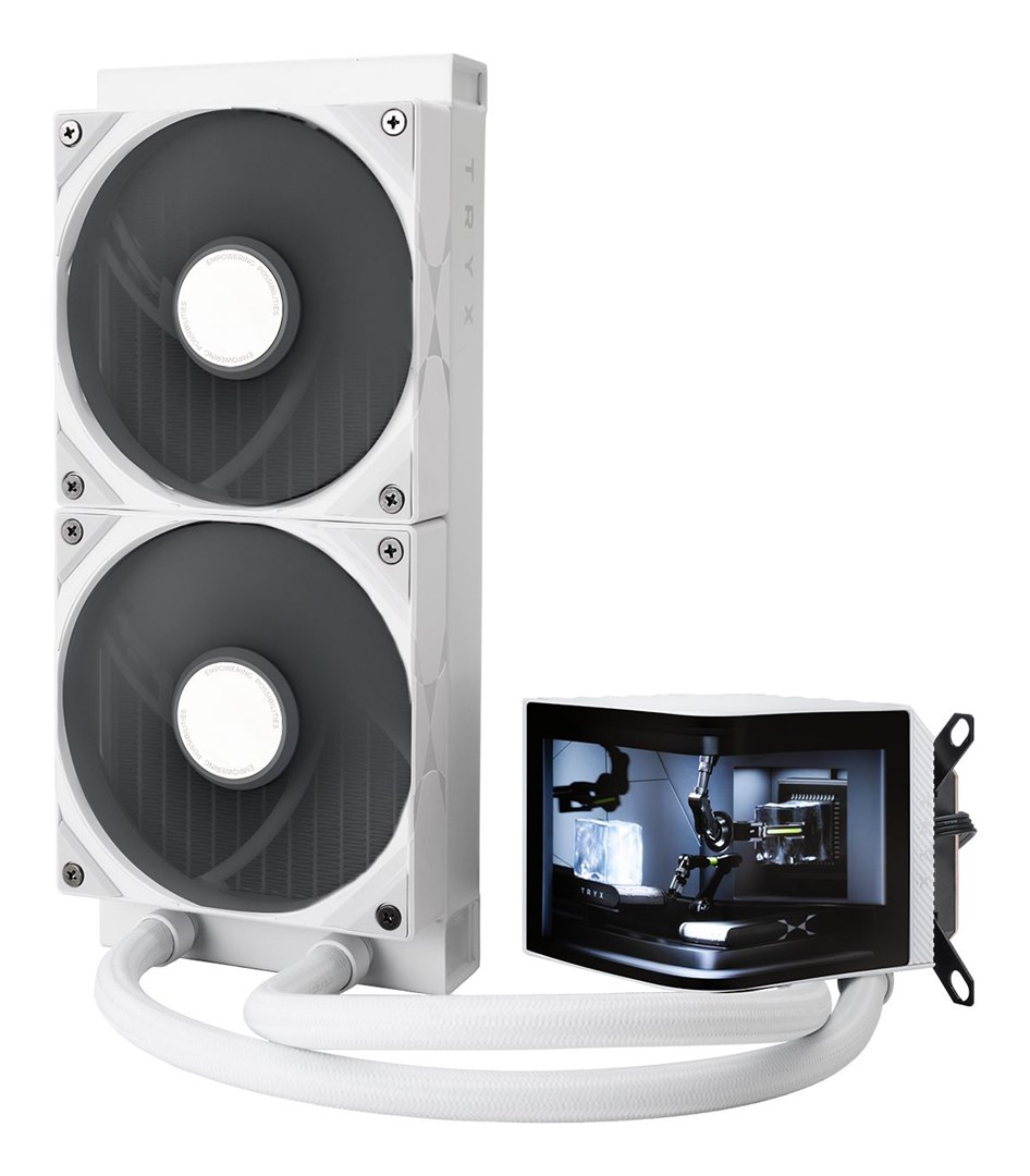 TRYX PANORAMA 240 Processor Liquid cooling kit 12 cm White 1 pc(s) TRYX PANORAMA 240 Processor Liquid cooling kit 12 cm White 1 pc(s)