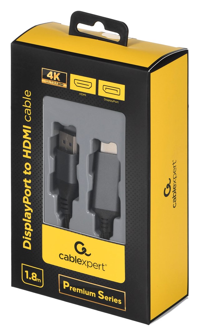Gembird CC-DP-HDMI-4K-6 video cable adapter 1.8 m DisplayPort HDMI Type A (Standard) Black Gembird CC-DP-HDMI-4K-6 video cable adapter 1.8 m DisplayPort HDMI Type A (Standard) Black