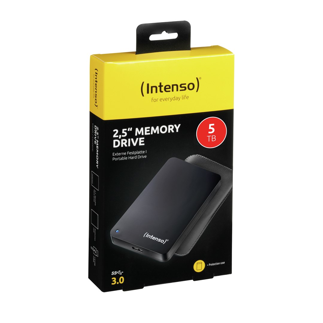 Intenso HDD 5TB USB3 2.5P CON FOLDER external hard drive 5400 RPM 2.5" USB Type-A 2.0/3.2 Gen 1 (3.1 Gen 1) Black Intenso HDD 5TB USB3 2.5P CON FOLDER external hard drive 5400 RPM 2.5" USB Type-A 2.0/3.2 Gen 1 (3.1 Gen 1) Black