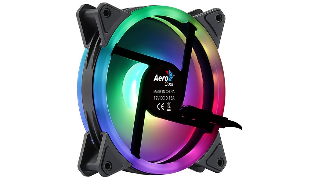 Aerocool Duo 12 ARGB 6-pin Computer case Fan 12 cm Black Aerocool Duo 12 ARGB 6-pin Computer case Fan 12 cm Black