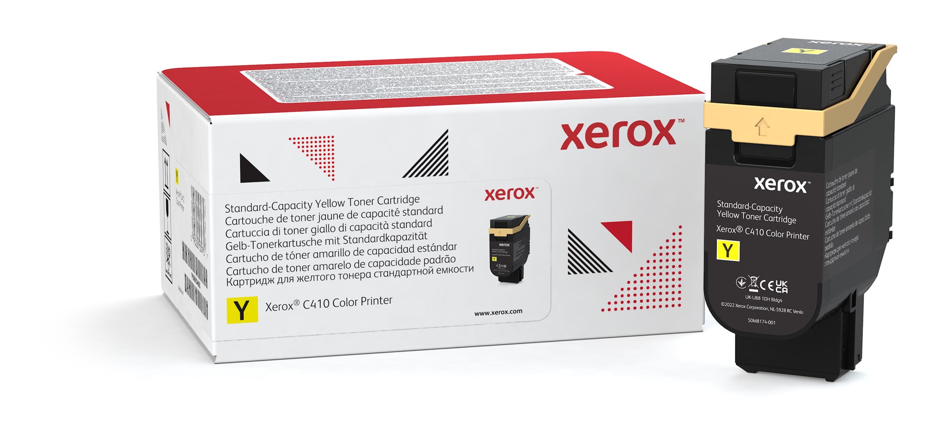 Xerox Genuine ® C410 Color Printer/VersaLink® C415 Color Multifunction Printer Yellow Standard capacity Toner Cartridge (2000 Pages) - 006R04680 Xerox Genuine ® C410 Color Printer/VersaLink® C415 Color Multifunction Printer Yellow Standard capacity Toner Cartridge (2000 Pages) - 006R04680