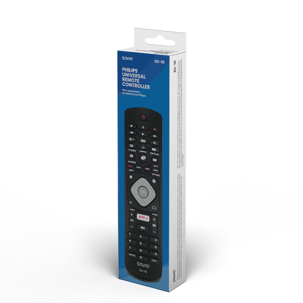 SAVIO Universal remote controller/replacement for PHILIPS TV RC-10 IR Wireless SAVIO Universal remote controller/replacement for PHILIPS TV RC-10 IR Wireless
