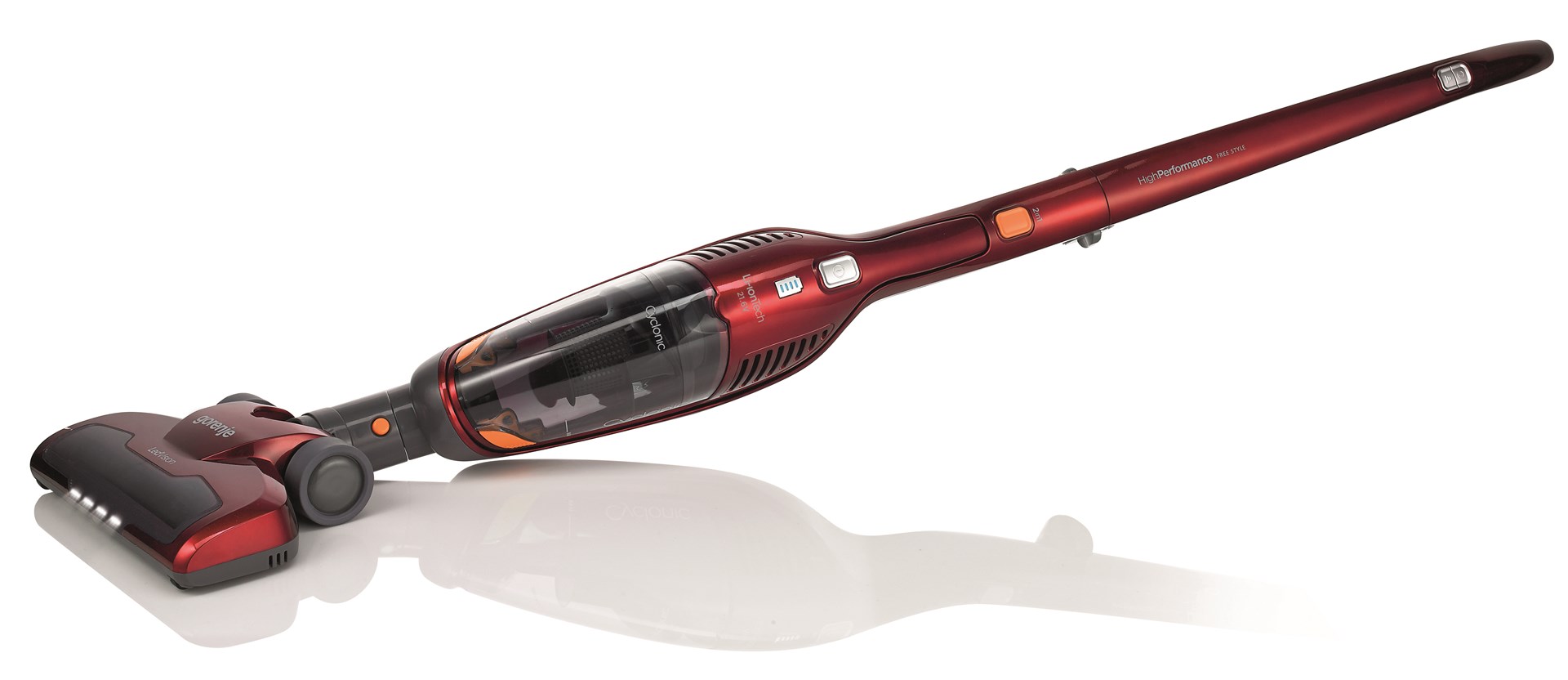 Gorenje SVC216FR 2-in-1 stick vacuum Battery Dry HEPA Bagless 0.6 L Red Gorenje SVC216FR 2-in-1 stick vacuum Battery Dry HEPA Bagless 0.6 L Red