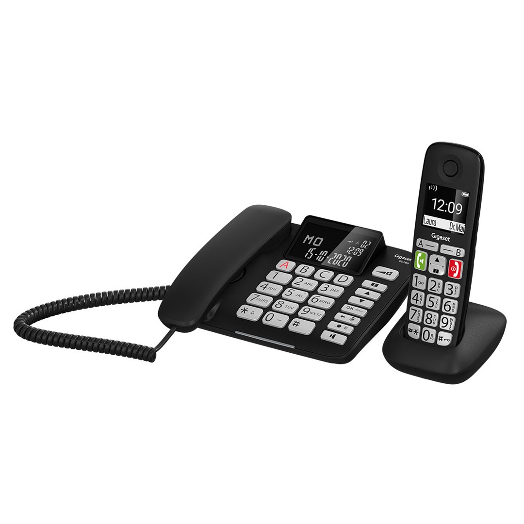 Gigaset DL780 Plus Analog/DECT telephone Caller ID Black Gigaset DL780 Plus Analog/DECT telephone Caller ID Black