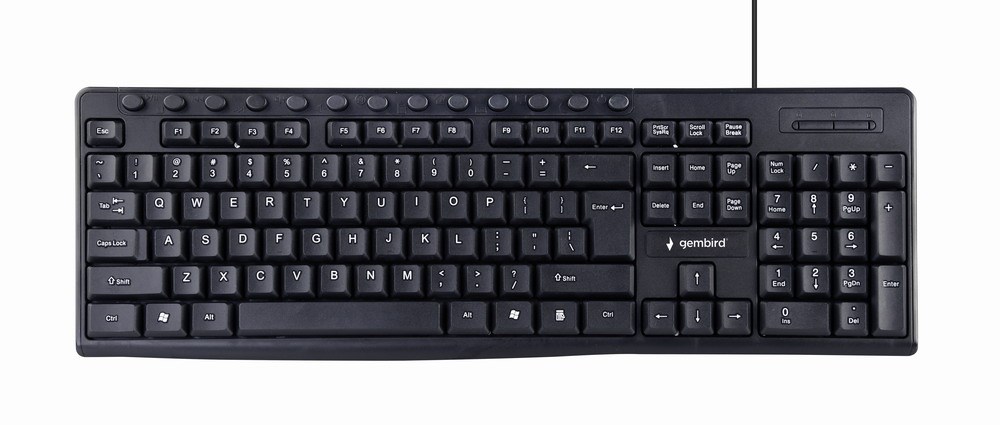 Gembird KB-UM-107 Multimedia keyboard, black, US-layout Gembird KB-UM-107 Multimedia keyboard, black, US-layout